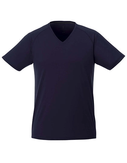 Men´s Amery V-Neck T-Shirt Cool Fit zum Besticken und Bedrucken in der Farbe Navy mit Ihren Logo, Schriftzug oder Motiv.