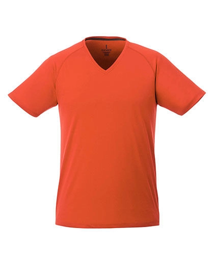 Men´s Amery V-Neck T-Shirt Cool Fit zum Besticken und Bedrucken in der Farbe Orange mit Ihren Logo, Schriftzug oder Motiv.