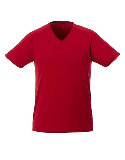 Men´s Amery V-Neck T-Shirt Cool Fit zum Besticken und Bedrucken in der Farbe Red mit Ihren Logo, Schriftzug oder Motiv.