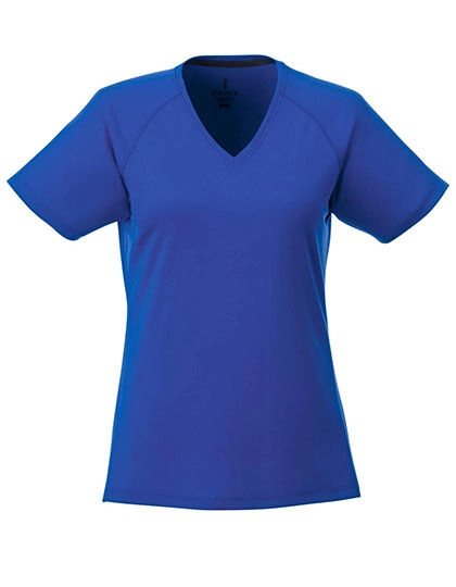 Ladies´ Amery V-Neck T-Shirt Cool Fit zum Besticken und Bedrucken in der Farbe Blue mit Ihren Logo, Schriftzug oder Motiv.