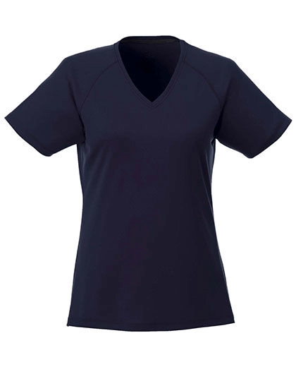Ladies´ Amery V-Neck T-Shirt Cool Fit zum Besticken und Bedrucken in der Farbe Navy mit Ihren Logo, Schriftzug oder Motiv.