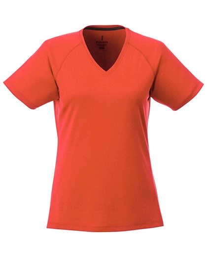 Ladies´ Amery V-Neck T-Shirt Cool Fit zum Besticken und Bedrucken in der Farbe Orange mit Ihren Logo, Schriftzug oder Motiv.