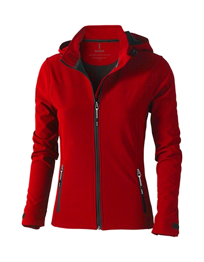 Ladies´ Langley Softshell Jacket zum Besticken und Bedrucken in der Farbe Red mit Ihren Logo, Schriftzug oder Motiv.