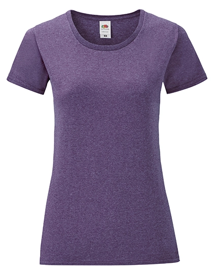 Ladies´ Iconic T zum Besticken und Bedrucken in der Farbe Heather Purple mit Ihren Logo, Schriftzug oder Motiv.