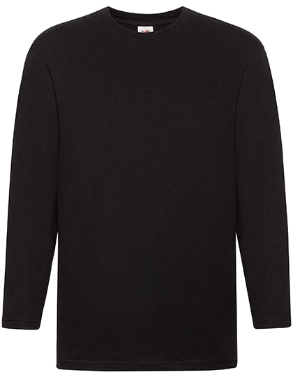 Super Premium Long Sleeve T zum Besticken und Bedrucken in der Farbe Black mit Ihren Logo, Schriftzug oder Motiv.