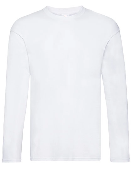 Original Long Sleeve T zum Besticken und Bedrucken in der Farbe White mit Ihren Logo, Schriftzug oder Motiv.