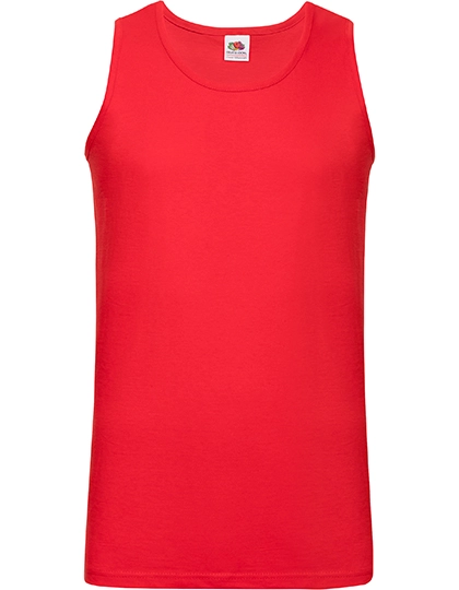 Valueweight Athletic Vest zum Besticken und Bedrucken in der Farbe Red mit Ihren Logo, Schriftzug oder Motiv.