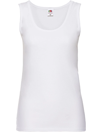 Ladies´ Valueweight Vest zum Besticken und Bedrucken in der Farbe White mit Ihren Logo, Schriftzug oder Motiv.