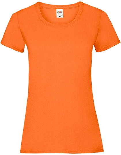 Ladies´ Valueweight T zum Besticken und Bedrucken in der Farbe Orange mit Ihren Logo, Schriftzug oder Motiv.