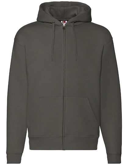 Premium Hooded Sweat Jacket zum Besticken und Bedrucken in der Farbe Charcoal (Solid) mit Ihren Logo, Schriftzug oder Motiv.