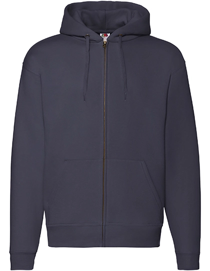 Premium Hooded Sweat Jacket zum Besticken und Bedrucken in der Farbe Deep Navy mit Ihren Logo, Schriftzug oder Motiv.
