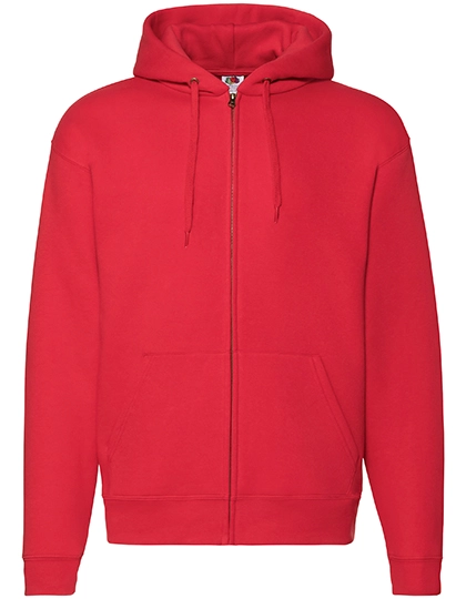 Premium Hooded Sweat Jacket zum Besticken und Bedrucken in der Farbe Red mit Ihren Logo, Schriftzug oder Motiv.