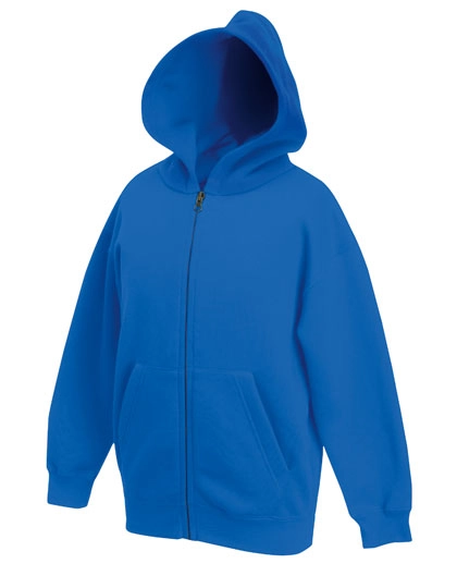 Kids´ Premium Hooded Sweat Jacket zum Besticken und Bedrucken in der Farbe Royal Blue mit Ihren Logo, Schriftzug oder Motiv.