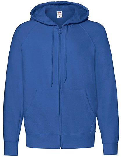 Lightweight Hooded Sweat Jacket zum Besticken und Bedrucken in der Farbe Royal Blue mit Ihren Logo, Schriftzug oder Motiv.