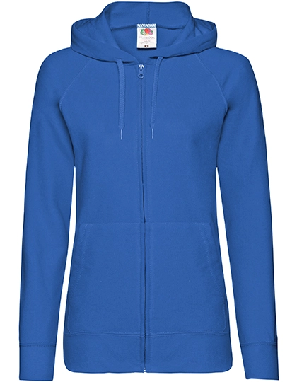 Ladies´ Lightweight Hooded Sweat Jacket zum Besticken und Bedrucken in der Farbe Royal Blue mit Ihren Logo, Schriftzug oder Motiv.
