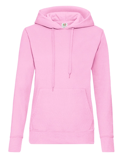 Ladies´ Classic Hooded Sweat zum Besticken und Bedrucken in der Farbe Light Pink mit Ihren Logo, Schriftzug oder Motiv.