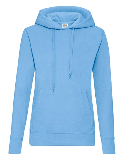 Ladies´ Classic Hooded Sweat zum Besticken und Bedrucken in der Farbe Sky Blue mit Ihren Logo, Schriftzug oder Motiv.