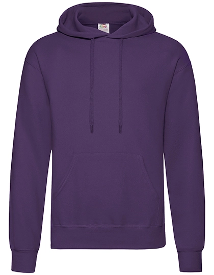 Classic Hooded Sweat zum Besticken und Bedrucken in der Farbe Purple mit Ihren Logo, Schriftzug oder Motiv.