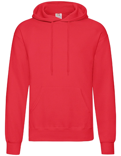 Classic Hooded Sweat zum Besticken und Bedrucken in der Farbe Red mit Ihren Logo, Schriftzug oder Motiv.