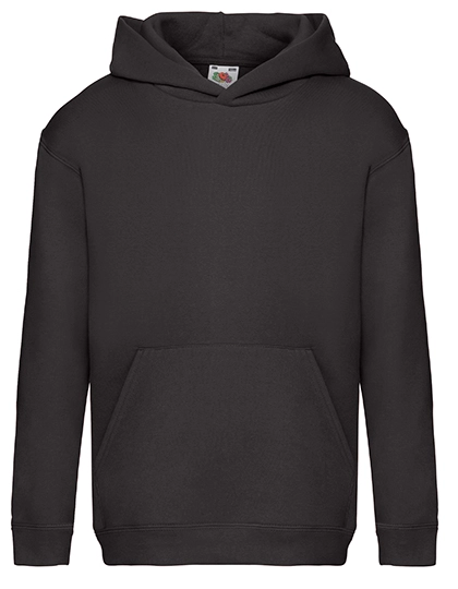 Kids´ Premium Hooded Sweat zum Besticken und Bedrucken in der Farbe Black mit Ihren Logo, Schriftzug oder Motiv.