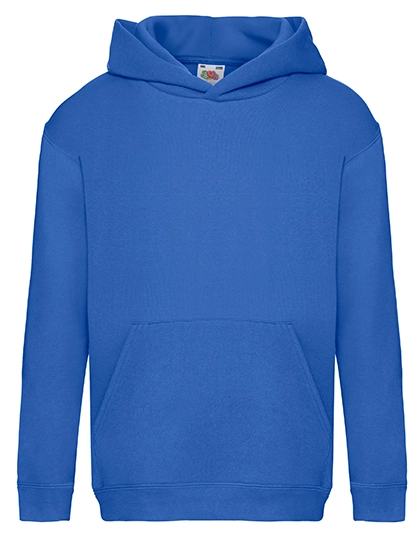 Kids´ Premium Hooded Sweat zum Besticken und Bedrucken in der Farbe Royal Blue mit Ihren Logo, Schriftzug oder Motiv.