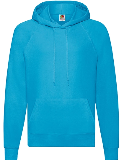 Lightweight Hooded Sweat zum Besticken und Bedrucken in der Farbe Azure Blue mit Ihren Logo, Schriftzug oder Motiv.