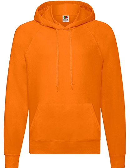 Lightweight Hooded Sweat zum Besticken und Bedrucken in der Farbe Orange mit Ihren Logo, Schriftzug oder Motiv.