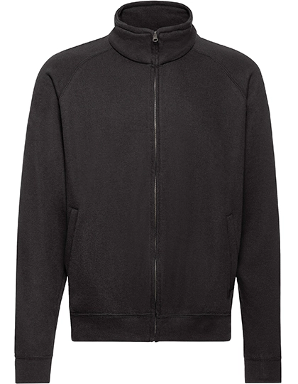Classic Sweat Jacket zum Besticken und Bedrucken in der Farbe Black mit Ihren Logo, Schriftzug oder Motiv.
