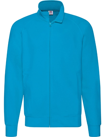 Lightweight Sweat Jacket zum Besticken und Bedrucken in der Farbe Azure Blue mit Ihren Logo, Schriftzug oder Motiv.