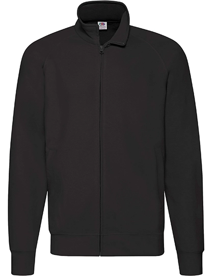 Lightweight Sweat Jacket zum Besticken und Bedrucken in der Farbe Black mit Ihren Logo, Schriftzug oder Motiv.