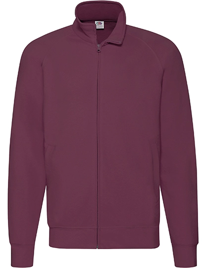 Lightweight Sweat Jacket zum Besticken und Bedrucken in der Farbe Burgundy mit Ihren Logo, Schriftzug oder Motiv.