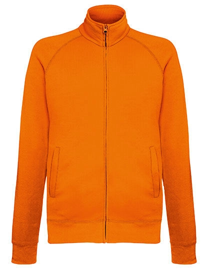 Lightweight Sweat Jacket zum Besticken und Bedrucken in der Farbe Orange mit Ihren Logo, Schriftzug oder Motiv.