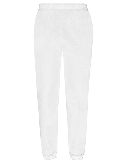 Classic Elasticated Cuff Jog Pants zum Besticken und Bedrucken in der Farbe White mit Ihren Logo, Schriftzug oder Motiv.