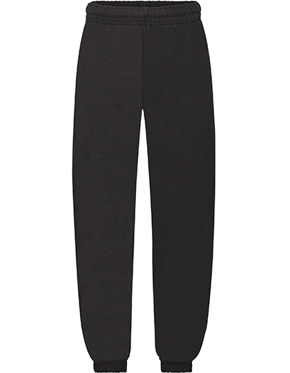Kids´ Classic Elasticated Cuff Jog Pants zum Besticken und Bedrucken in der Farbe Black mit Ihren Logo, Schriftzug oder Motiv.