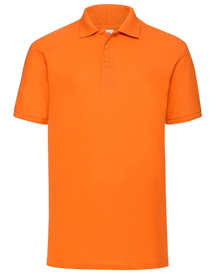 65/35 Piqué Polo zum Besticken und Bedrucken in der Farbe Orange mit Ihren Logo, Schriftzug oder Motiv.