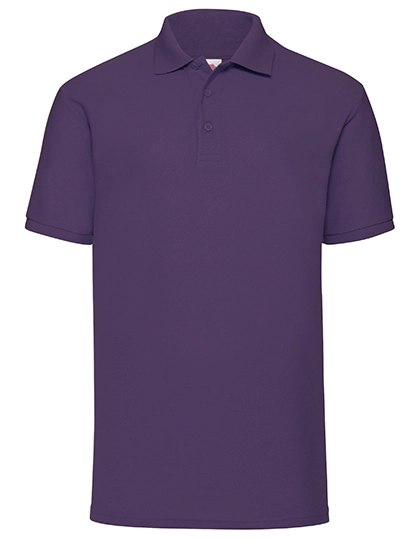 65/35 Piqué Polo zum Besticken und Bedrucken in der Farbe Purple mit Ihren Logo, Schriftzug oder Motiv.