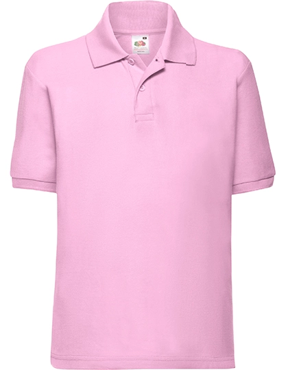 Kids´ 65/35 Polo zum Besticken und Bedrucken in der Farbe Light Pink mit Ihren Logo, Schriftzug oder Motiv.