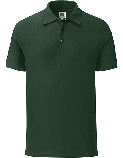 65/35 Tailored Fit Polo zum Besticken und Bedrucken in der Farbe Bottle Green mit Ihren Logo, Schriftzug oder Motiv.