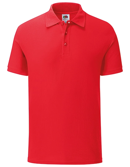 65/35 Tailored Fit Polo zum Besticken und Bedrucken in der Farbe Red mit Ihren Logo, Schriftzug oder Motiv.