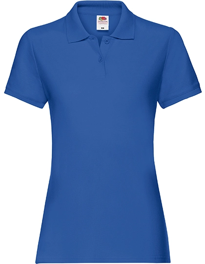 Ladies´ Premium Polo zum Besticken und Bedrucken in der Farbe Royal Blue mit Ihren Logo, Schriftzug oder Motiv.