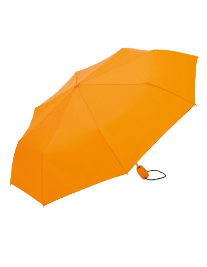 Mini-Taschenschirm FARE®-AOC zum Besticken und Bedrucken in der Farbe Orange mit Ihren Logo, Schriftzug oder Motiv.