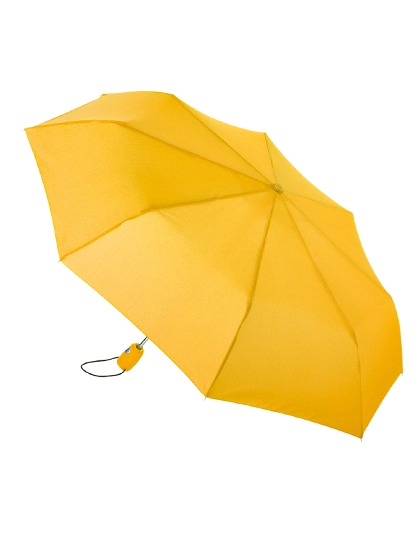 Mini-Taschenschirm FARE®-AOC zum Besticken und Bedrucken in der Farbe Yellow mit Ihren Logo, Schriftzug oder Motiv.