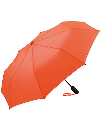 Mini-Taschenschirm FARE®-AC Plus zum Besticken und Bedrucken in der Farbe Neon Orange mit Ihren Logo, Schriftzug oder Motiv.