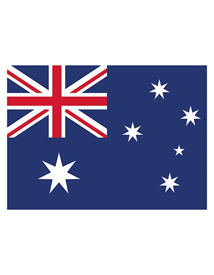 Fahne Australien zum Besticken und Bedrucken mit Ihren Logo, Schriftzug oder Motiv.