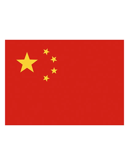 Fahne China zum Besticken und Bedrucken in der Farbe China mit Ihren Logo, Schriftzug oder Motiv.
