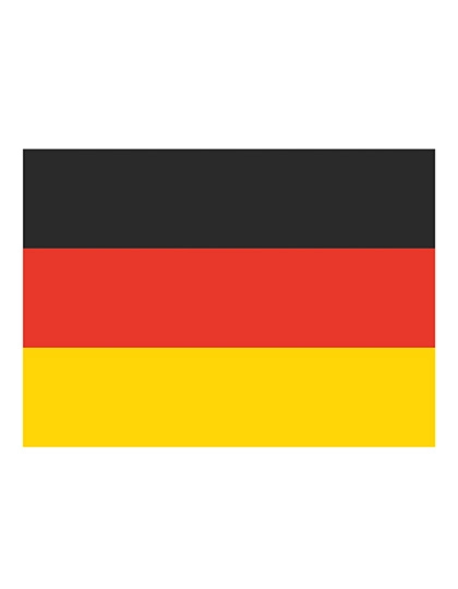 Fahne Deutschland zum Besticken und Bedrucken in der Farbe Germany mit Ihren Logo, Schriftzug oder Motiv.