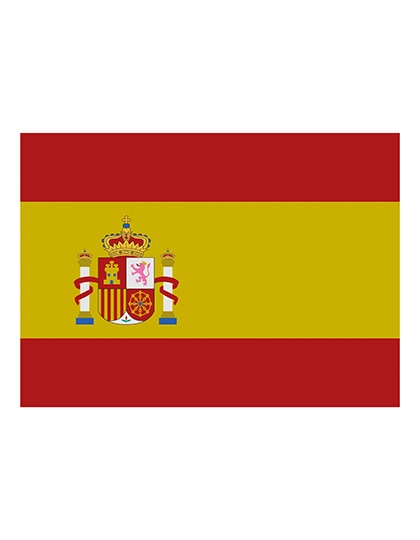 Fahne Spanien zum Besticken und Bedrucken mit Ihren Logo, Schriftzug oder Motiv.
