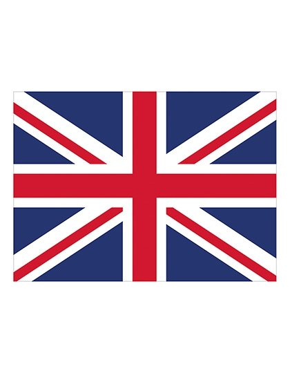 Fahne Großbritannien zum Besticken und Bedrucken in der Farbe Great Britain mit Ihren Logo, Schriftzug oder Motiv.