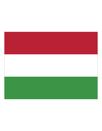 Fahne Ungarn zum Besticken und Bedrucken in der Farbe Hungary mit Ihren Logo, Schriftzug oder Motiv.