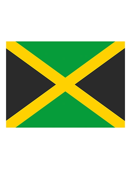Fahne Jamaika zum Besticken und Bedrucken mit Ihren Logo, Schriftzug oder Motiv.